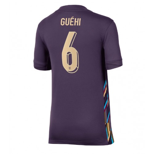 Maglia Calcio Inghilterra Marc Guehi #6 Seconda Divisa Donna Europei 2024 Manica Corta